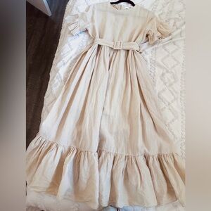 Elegant Cream Midi Dress